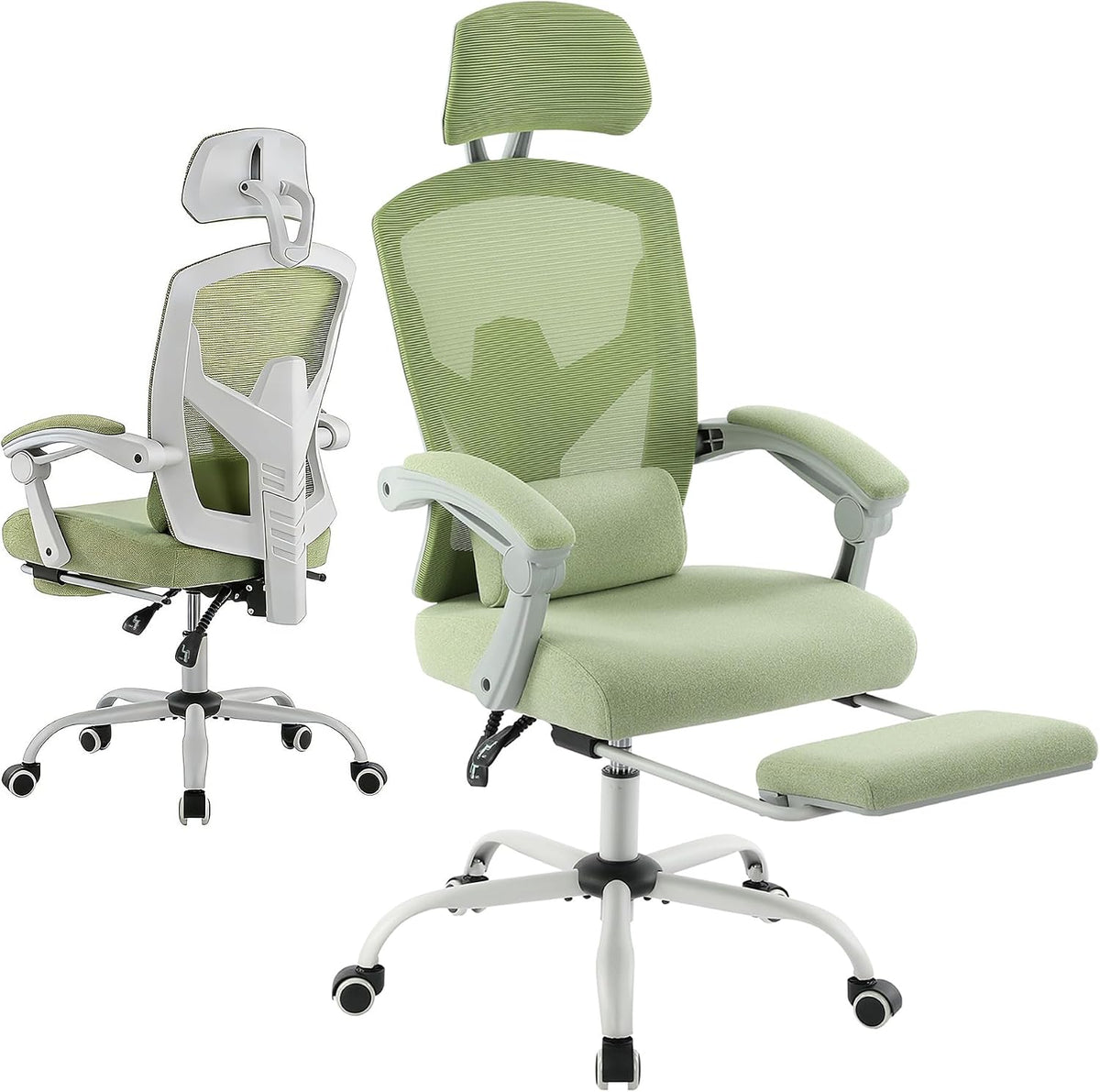 Mesh Office Chair with Footrest