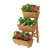 Vertical Raised Garden Bed, Wooden Tiered Planter Box, Garden Planter Stand