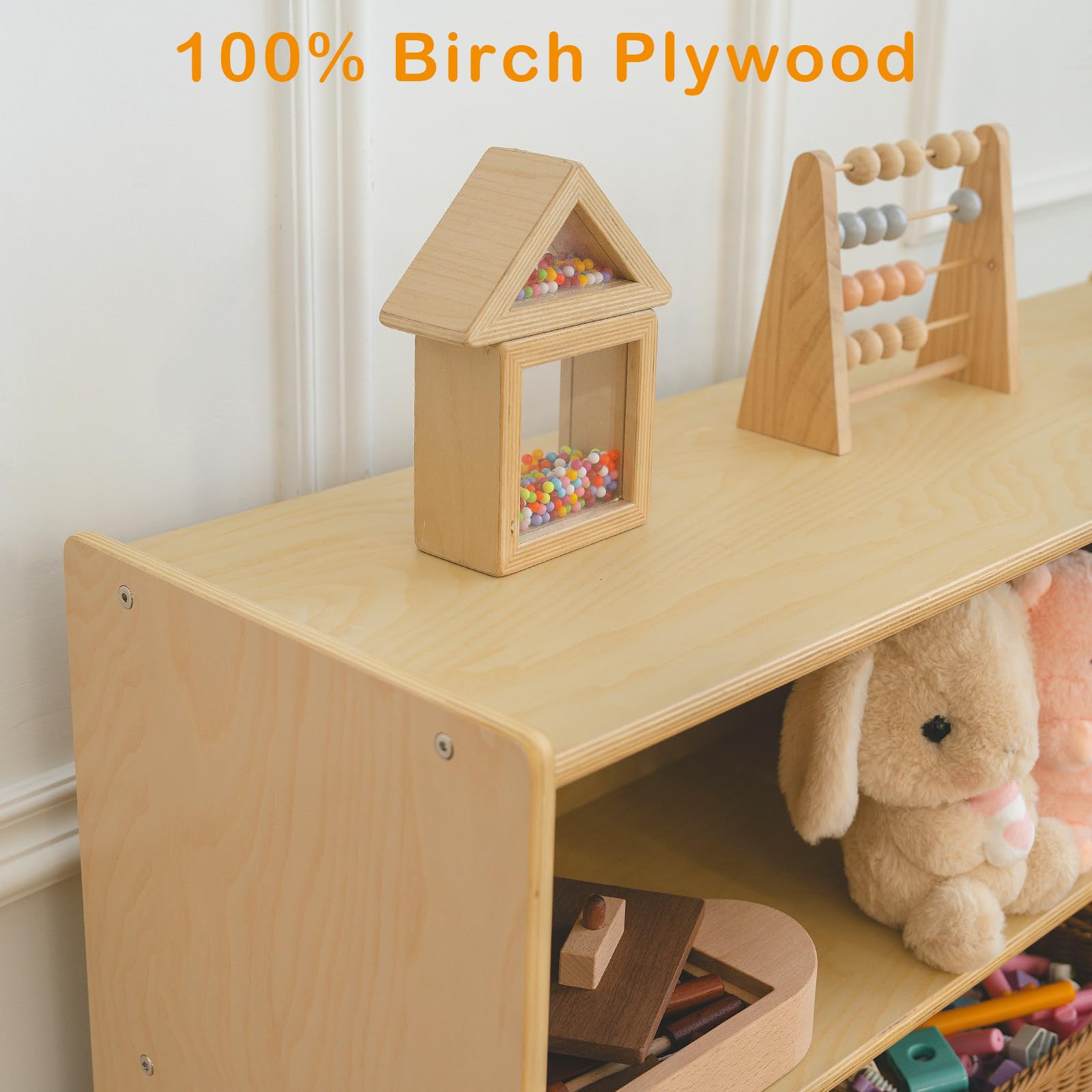 3-Tier Montessori Kids Bookshelf