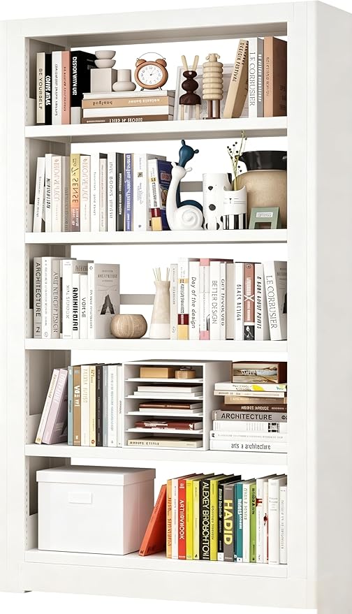 5-Tier Heavy Duty Metal Bookshelf