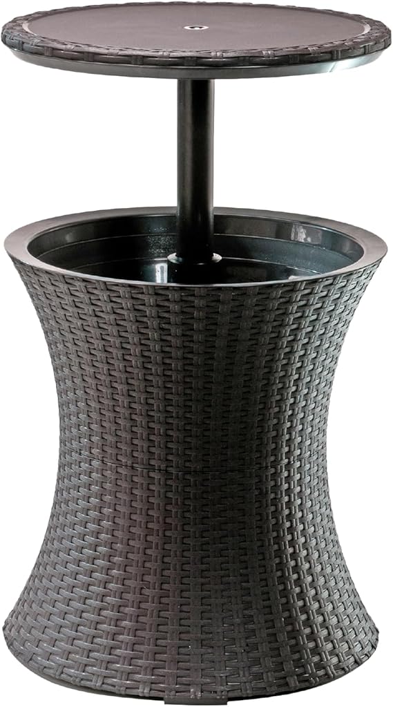 Outdoor Cool Bar Table with Hidden Cooler