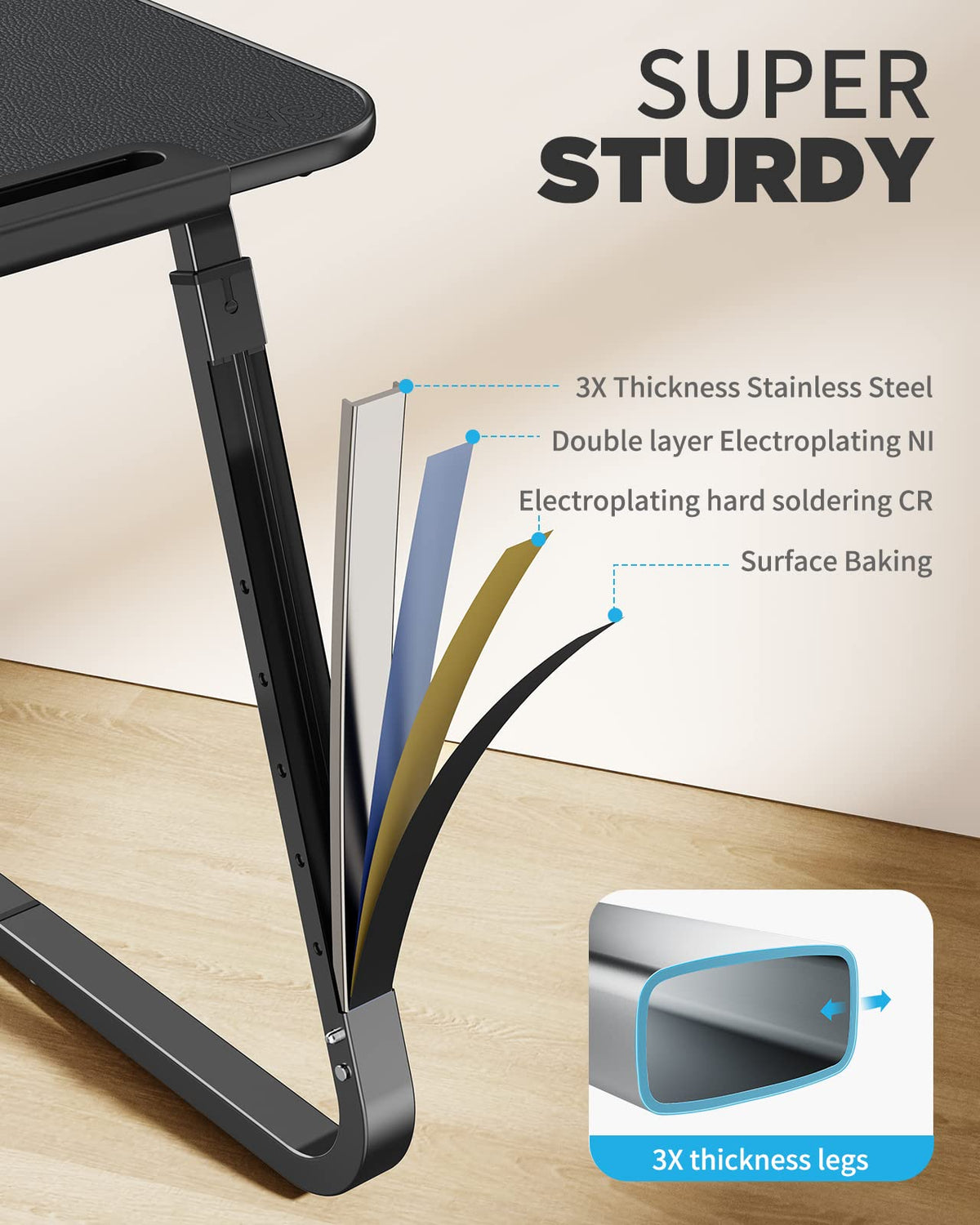 Adjustable TV Tray Table
