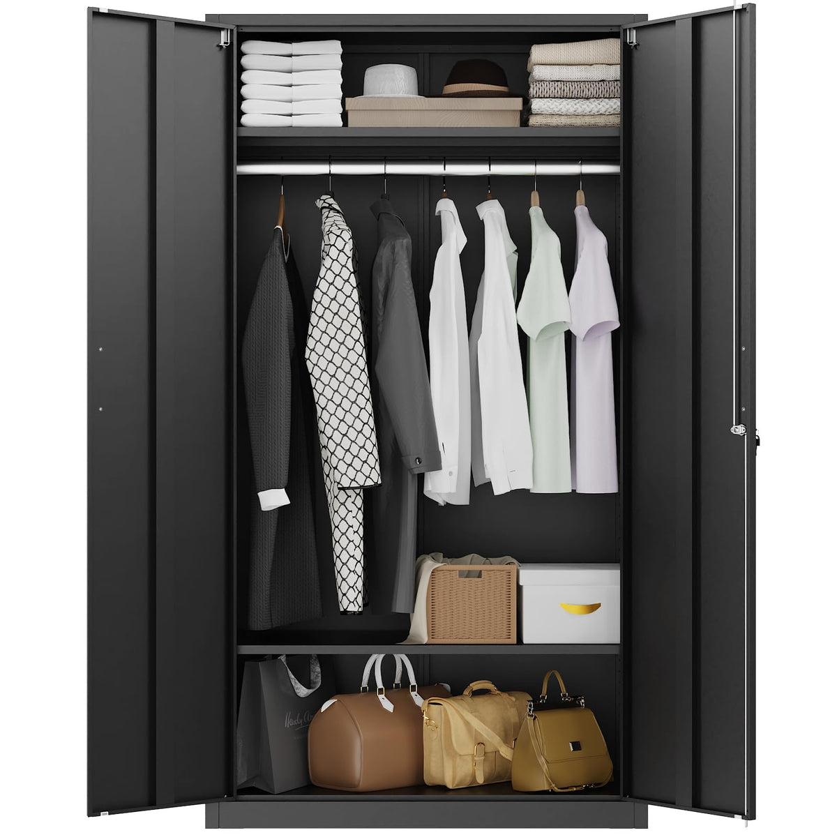Locking Steel Wardrobe Cabinet
