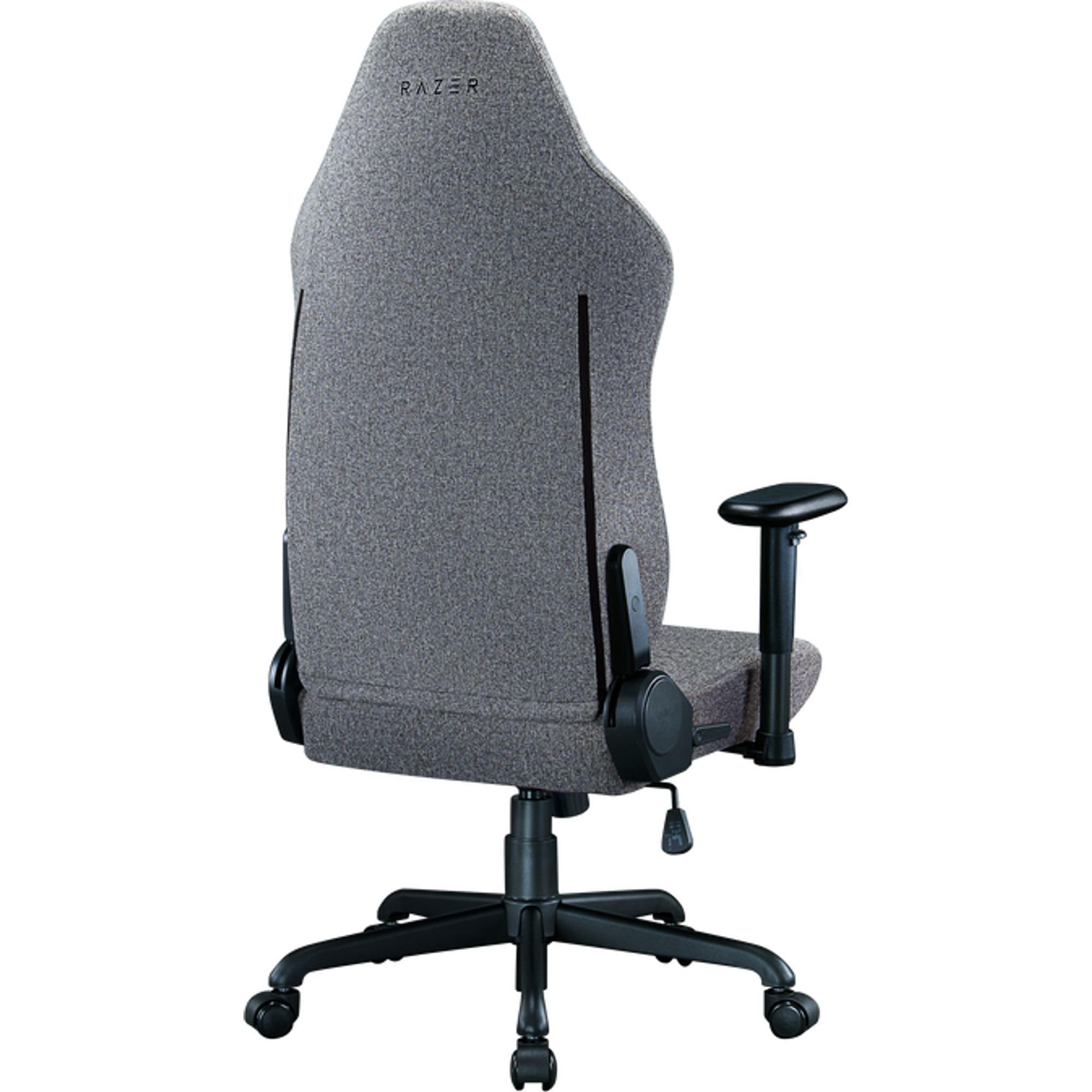 Razer Iskur V2 X Ergonomic Gaming Chair: Built-in Lumbar Support - Widened Seat - High Density Foam Cushions - Adjustable 152 Degree Recline - 2D Armrests - Plush Fabric Finish - Light Gray Edition