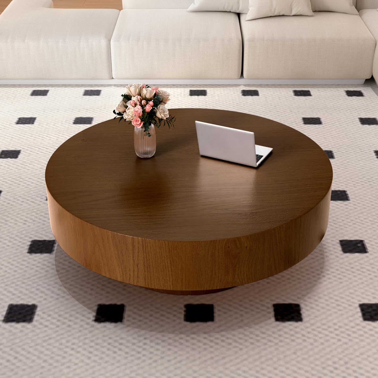Round Drum Coffee Table