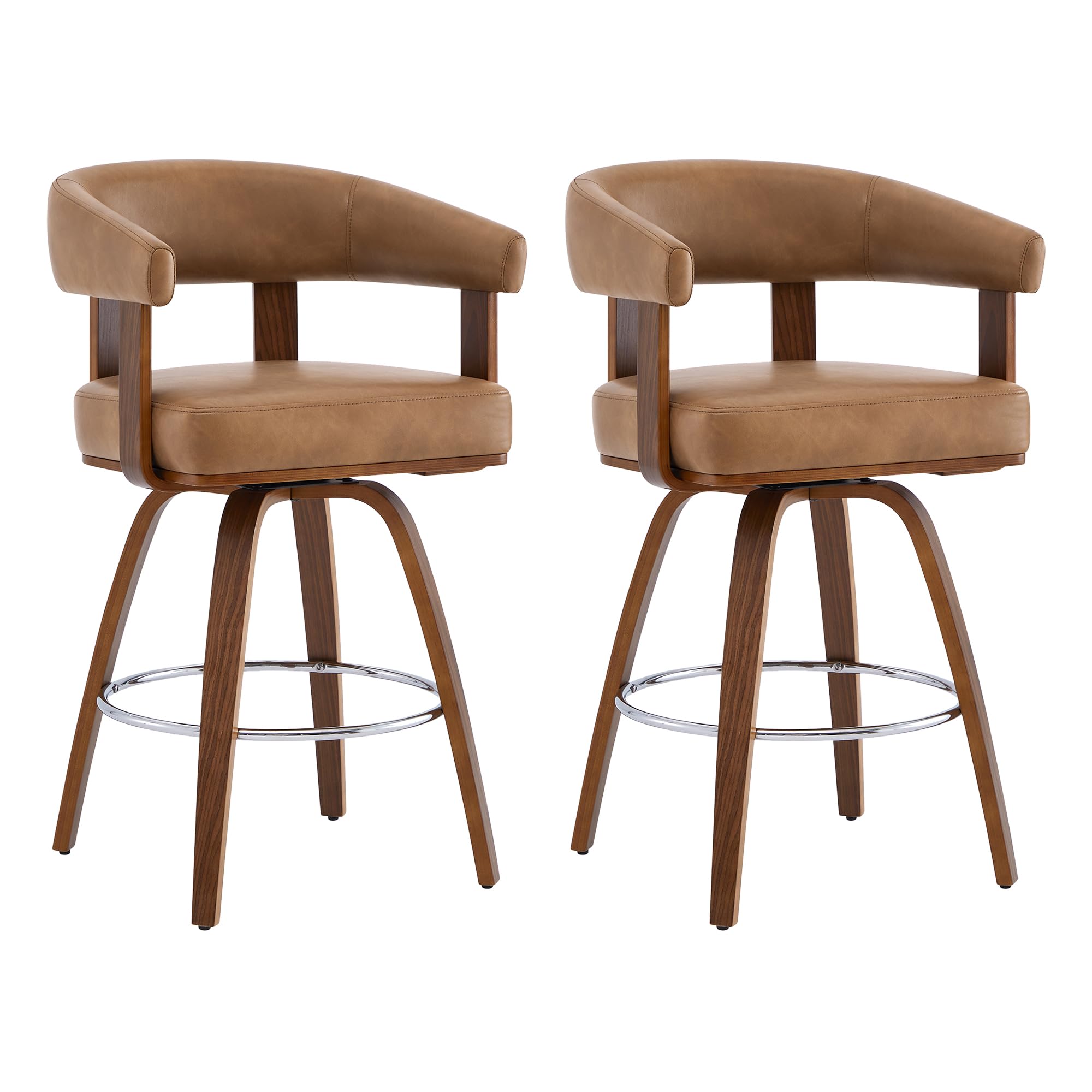 Swivel Counter Height Bar Stools Set of 2