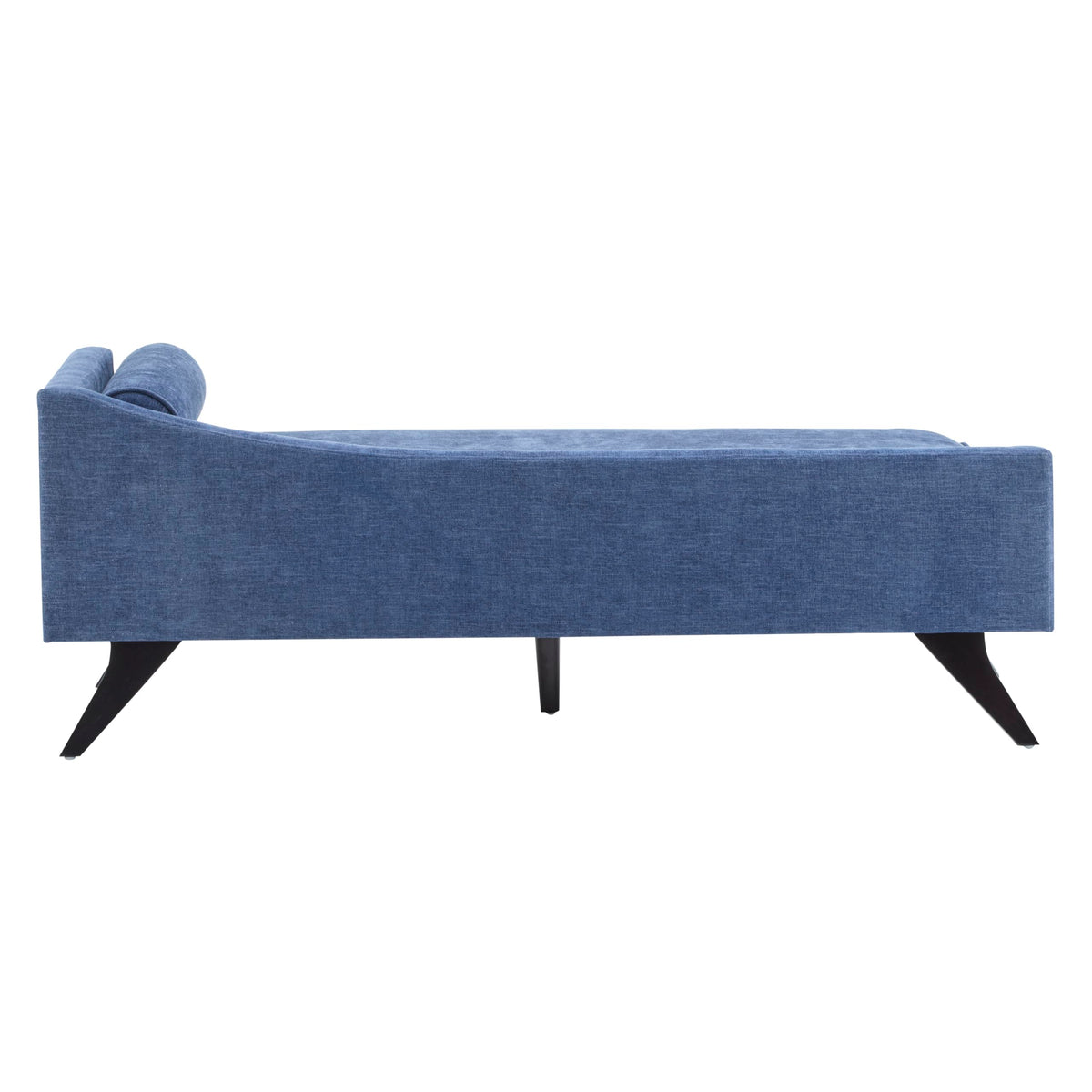Navy Blue Upholstered Chaise Lounge
