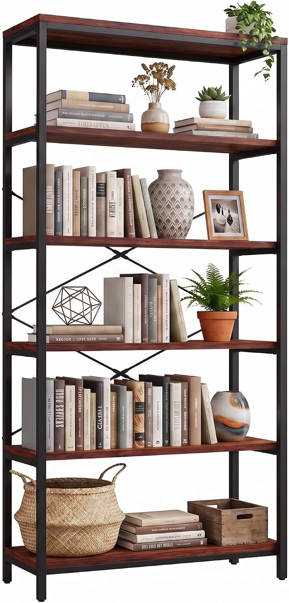 Rustic Industrial Bookshelf