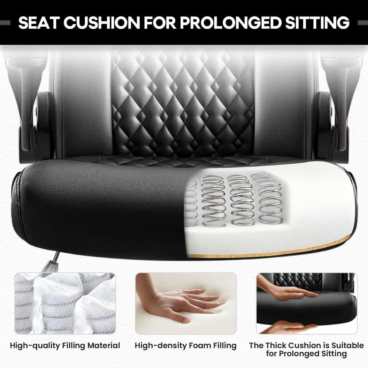Ergonomic PU Leather Office Chair