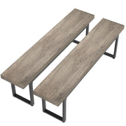 Dining Bench Set of 2, Farmhouse Kitchen & Shoe Bench