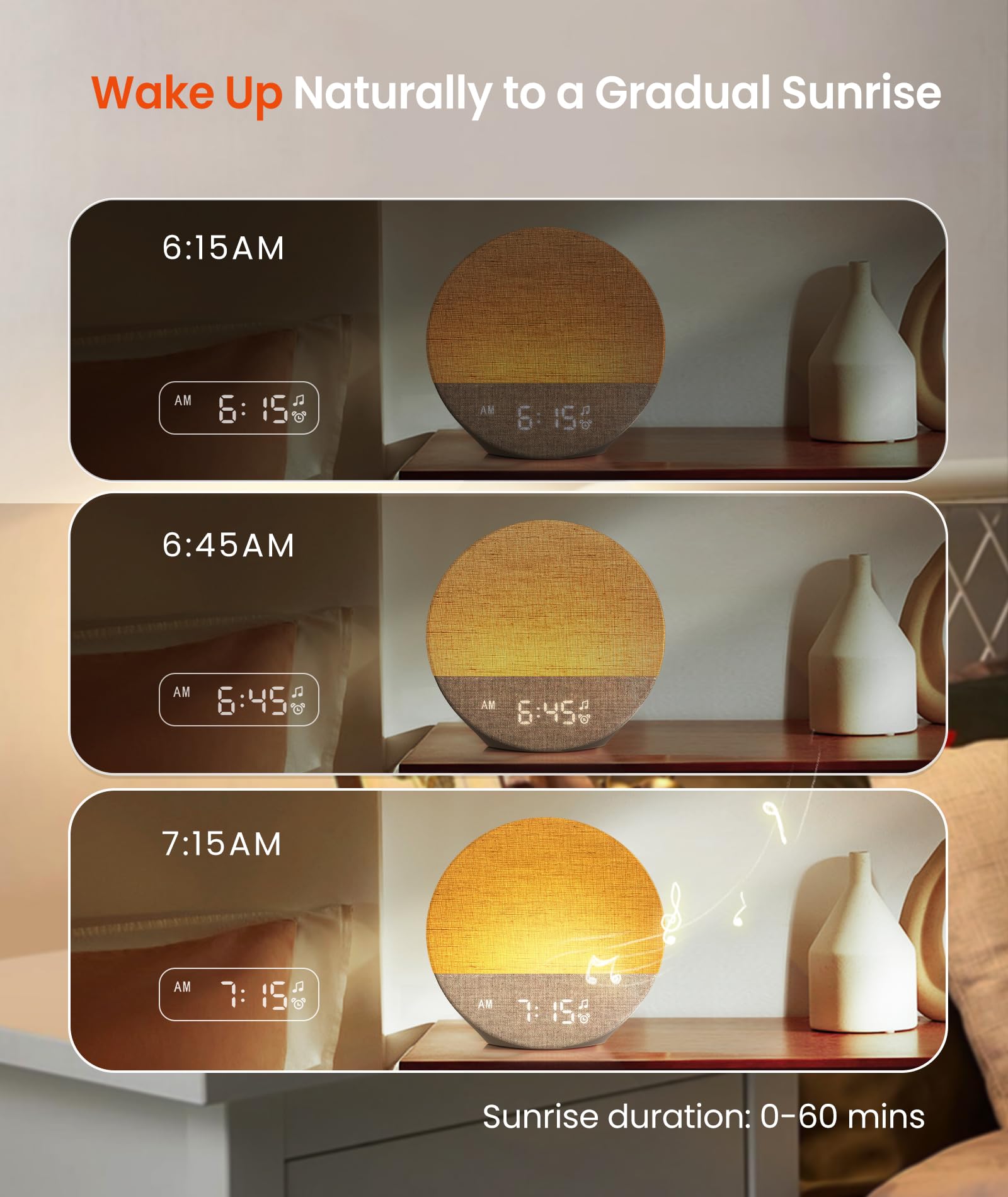 Sunrise Alarm Clock & White Noise Sound Machine