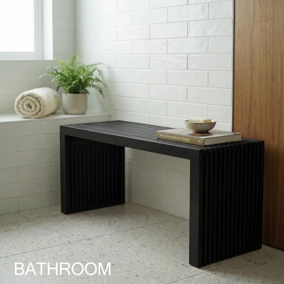 Bamboo Waterfall Bench
