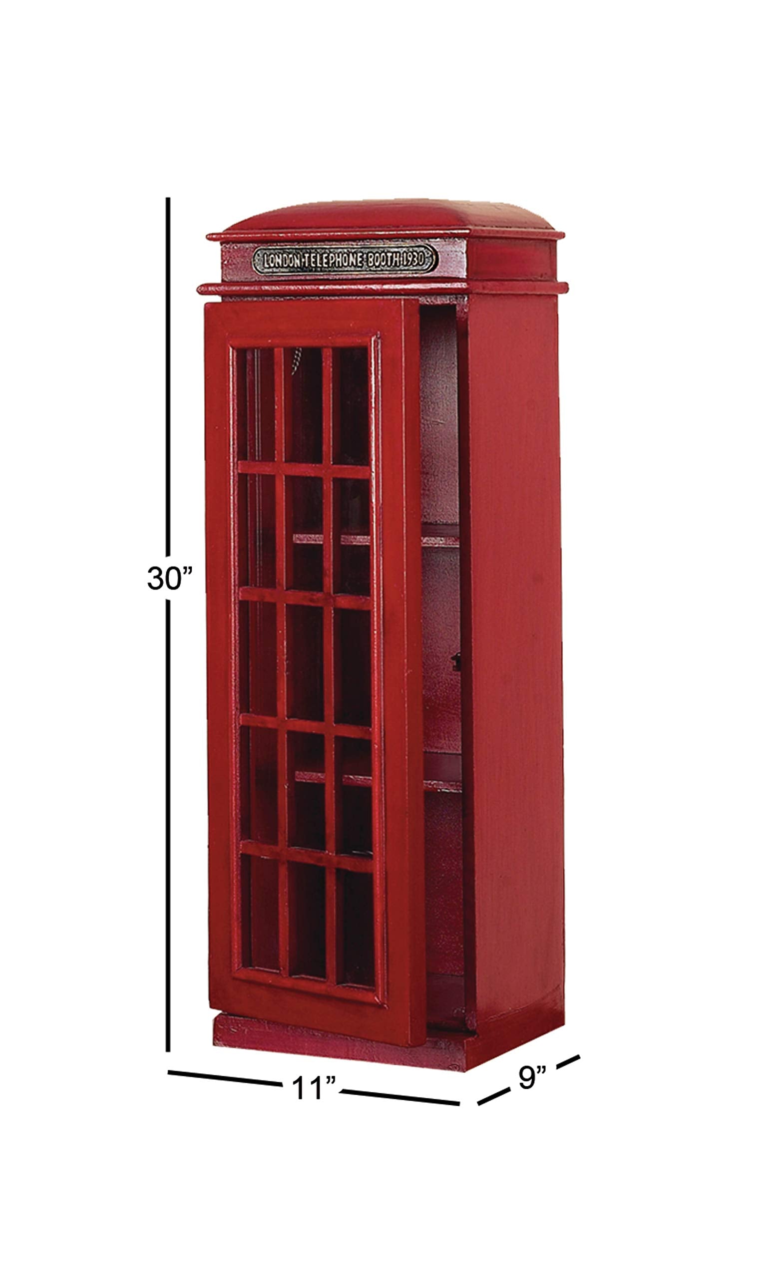 London Telephone Booth Storage Cabinet