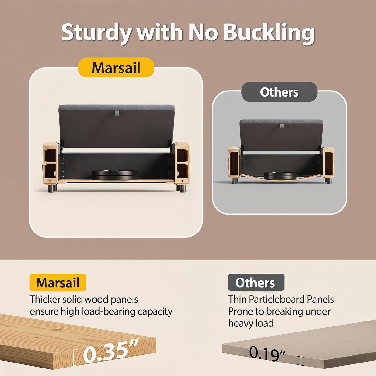 Tufted Storage Ottoman Bench