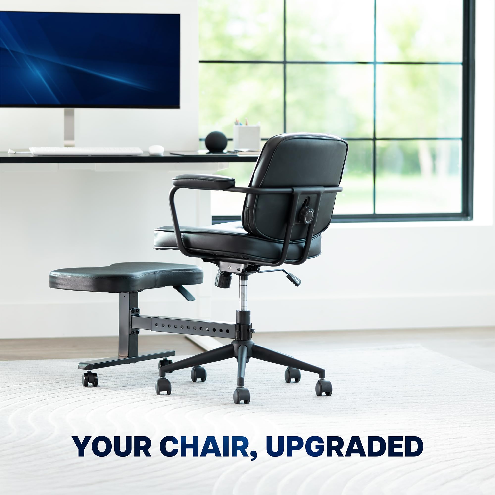 Ergonomic Chair Footrest with Cushion Attachment