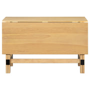 Merax Farmhouse Wood Extendable Dining Table with Drop Leaf for Small Places, Modern Freestanding Scalable Desk for Kitchen & Living Room, Natural