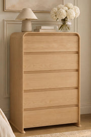 YESHOMY 5-Drawer Dresser for Bedroom, 50.5" Tall Chest of Drawers