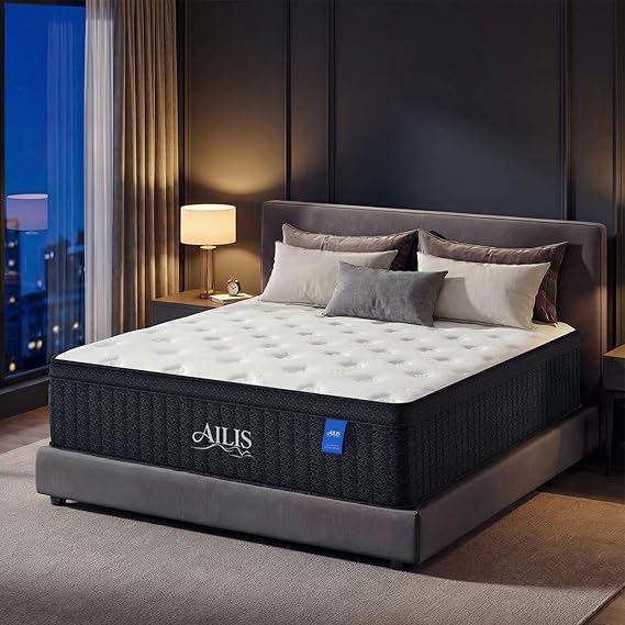Queen & King Hybrid Mattress – Medium Firm, Gel Memory Foam & Pocket Springs