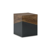 Two-Tone Wood Accent End Table