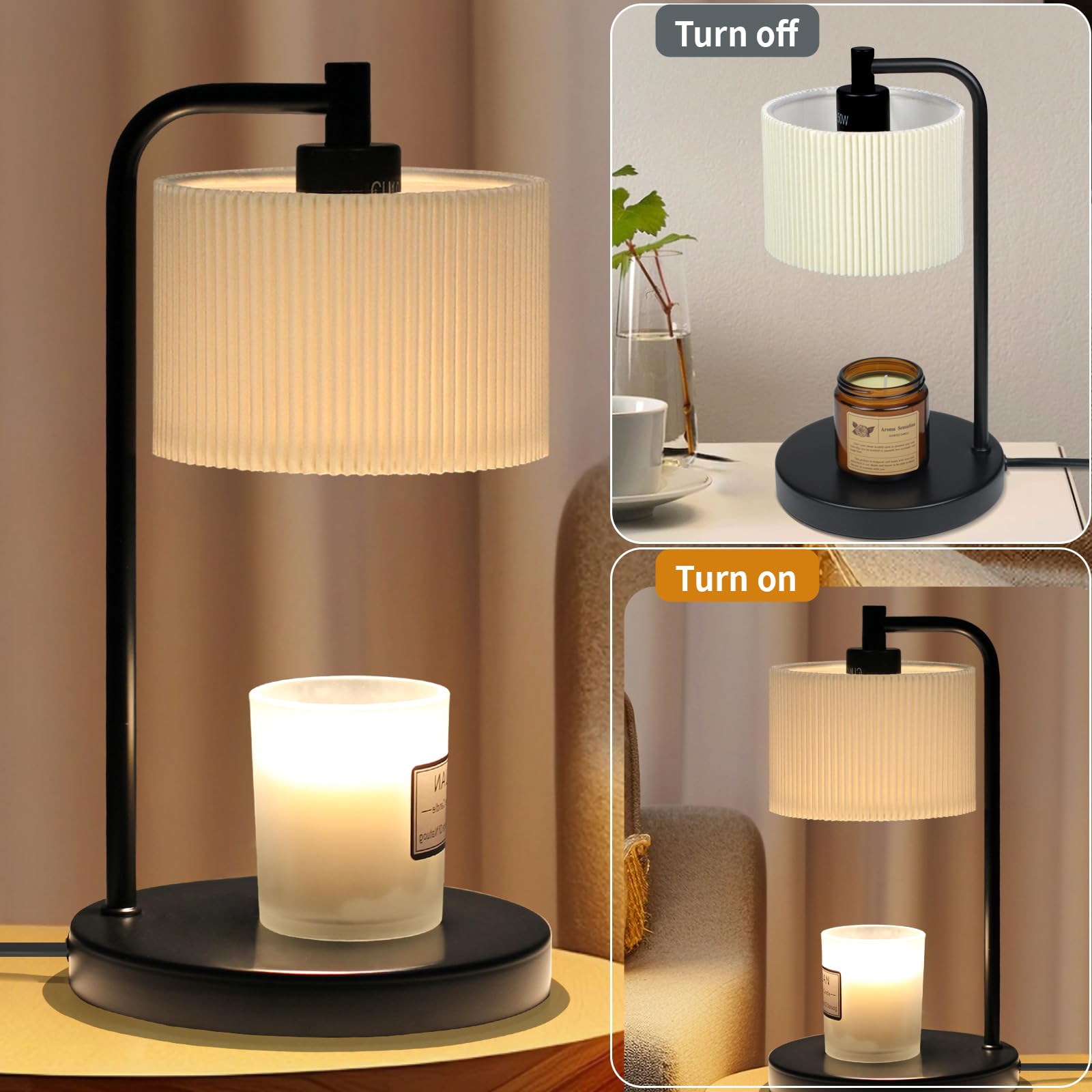 Dimmable Candle Warmer Lamp with Timer