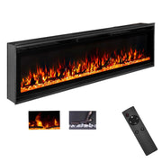 Wall Mounted Electric Fireplace Insert with Remote