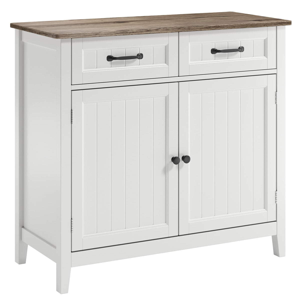 Bealife 32" Buffet Cabinet, Kitchen Island with Storage - Grey