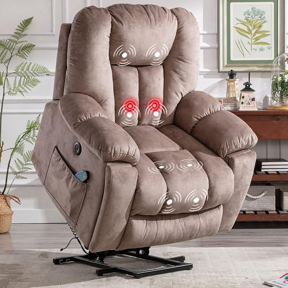 Power Lift Recliner Chair with Massage & Heat