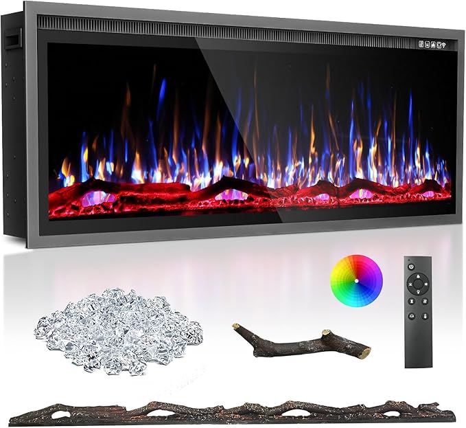 Linear Electric Fireplace – Recessed & Wall Mounted