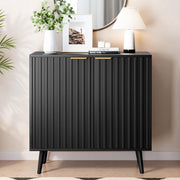 Fluted Buffet Cabinet Sideboard with 2 Doors