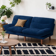 Pipishell 66 inch Convertible Futon Sofa Bed, Corduroy, Blue