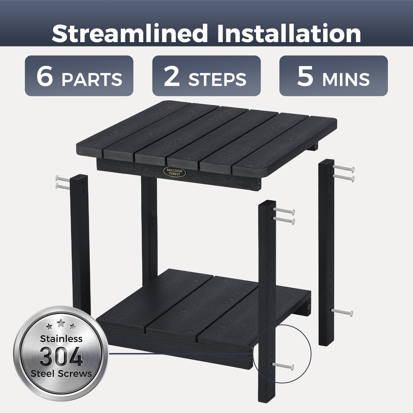 2-Tier Outdoor Side Table