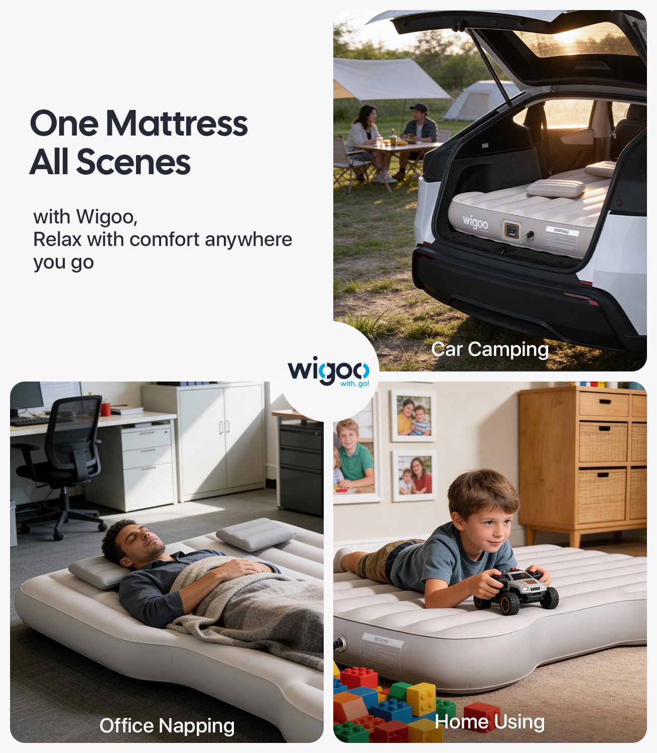 Tesla Model Y Air Mattress with Built-In Pump