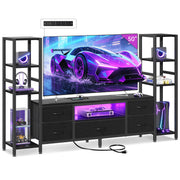 LED TV Stand with Storage Drawers