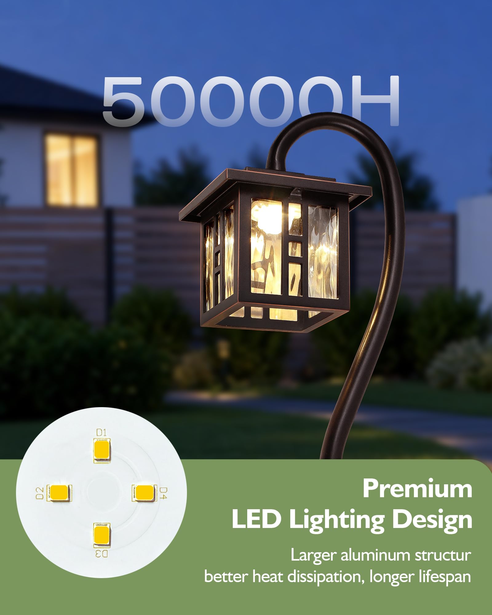 Low Voltage LED Pathway Lights – 4 Pack