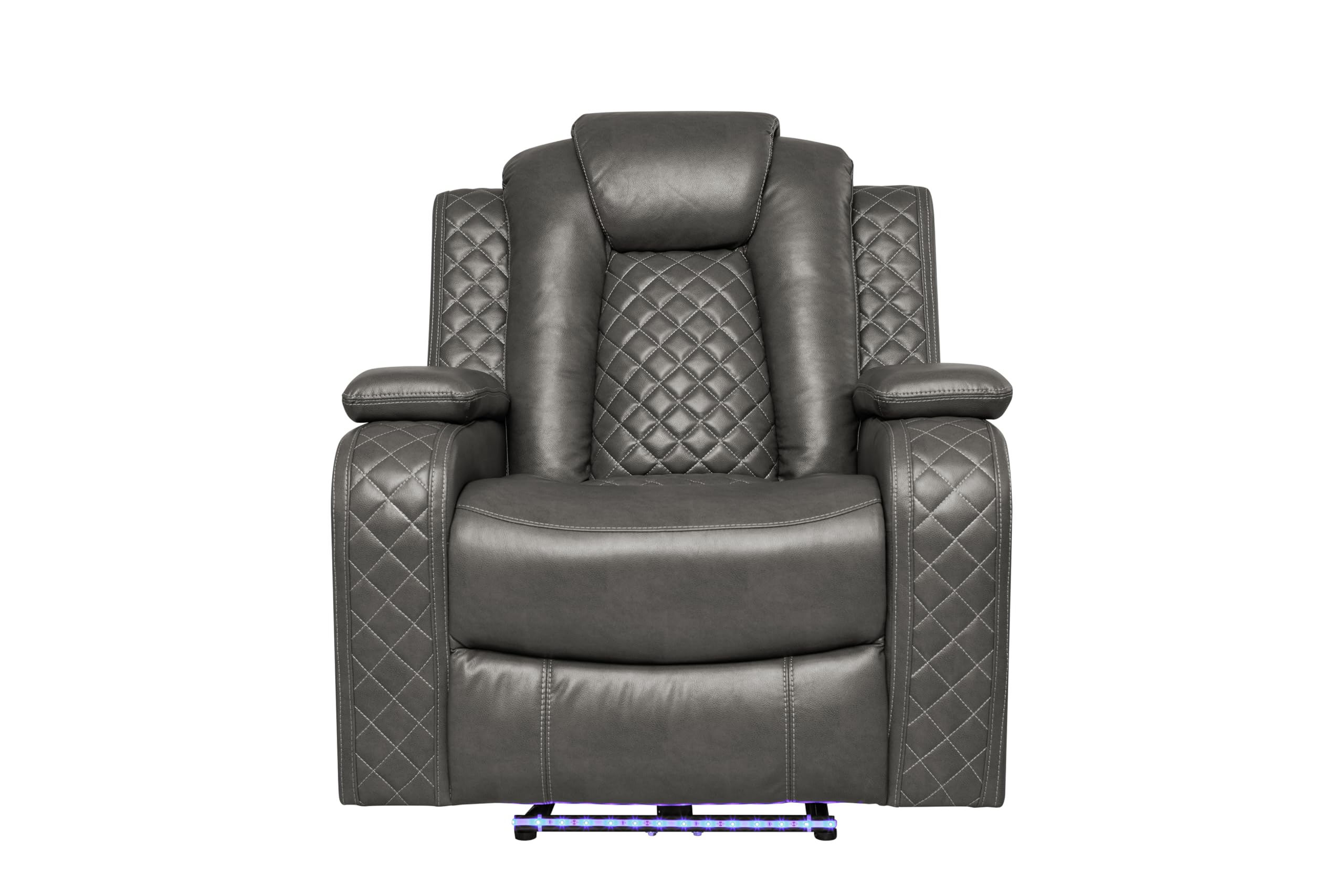 Power Recliner Sofa Set with LED & Bluetooth – 3-Piece