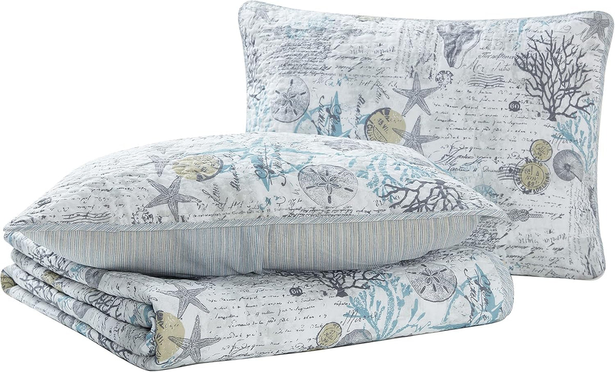 King Cotton Blend Quilt Set