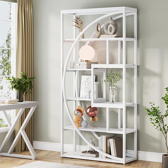 Geometric Open Shelf Bookcase