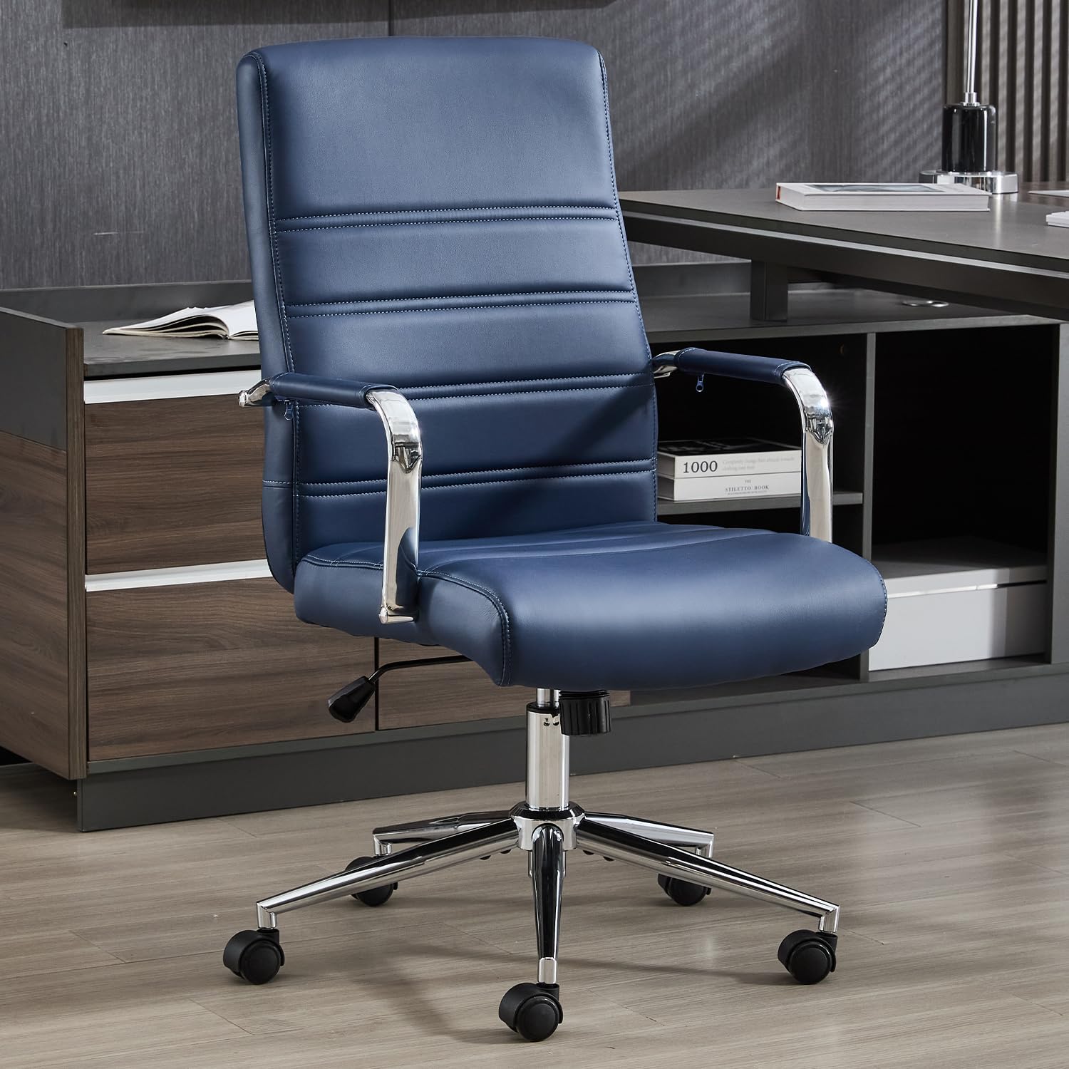 Leather Executive Office Chair with Wheels
