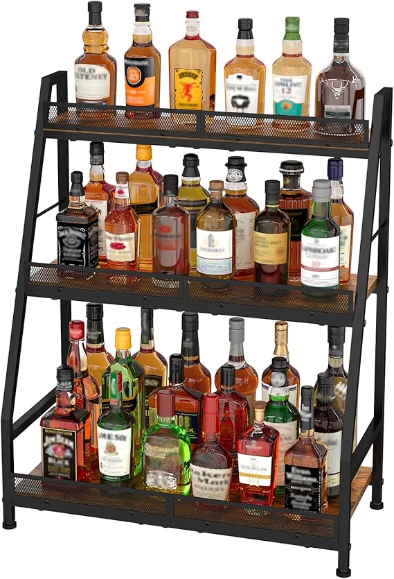 3-Tier Floor Wine & Liquor Rack