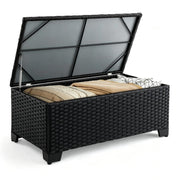 VINGLI Outdoor Storage Box, All-Weather Wicker Patio Deck Box for Garden, Backyard, Pool