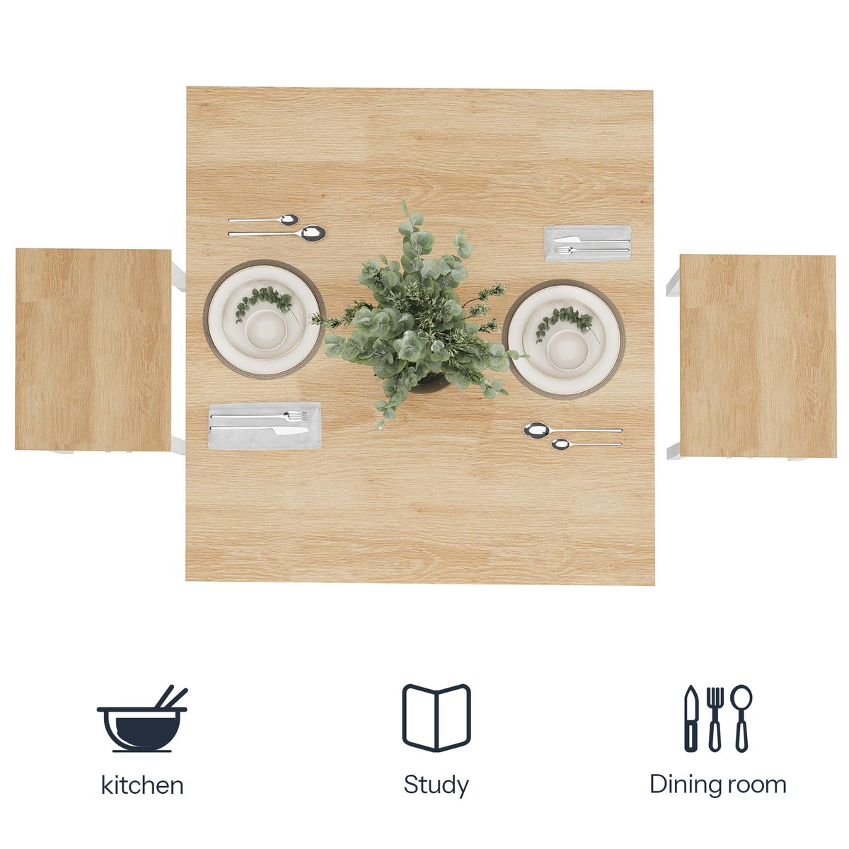 3-Piece Industrial Dining Table Set