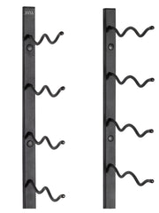 Jagged Ridge Wine Rooms - Premium Wall Mounted Metal Wine Rack - 24 Wine Bottles Holder - Modern Wine Rack, Matte Black - Space Saving for Home, Kitchen, Bar - Designed in Canada by Wine Enthusiasts
