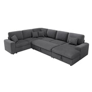 Corduroy Sleeper Sectional with Storage