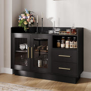 LED Glass Door Wine Cabinet
