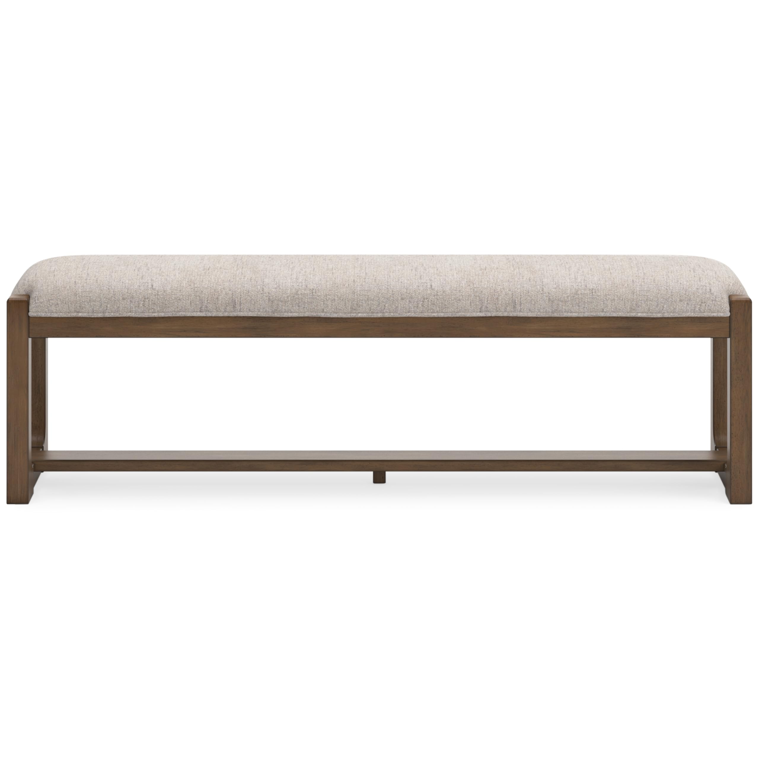 Farmhouse Upholstered Dining Bench with Foam Cushion & Hardwood Frame