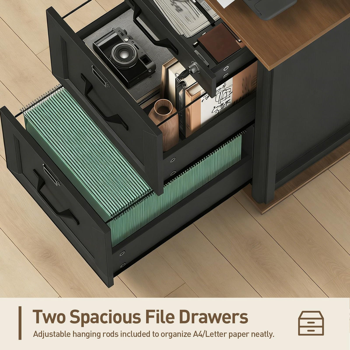 3-Drawer Locking File Cabinet Set of 2