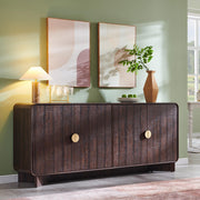 Curved Buffet Sideboard Cabinet