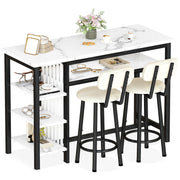 3-Piece Industrial Bar Table & Chair Set