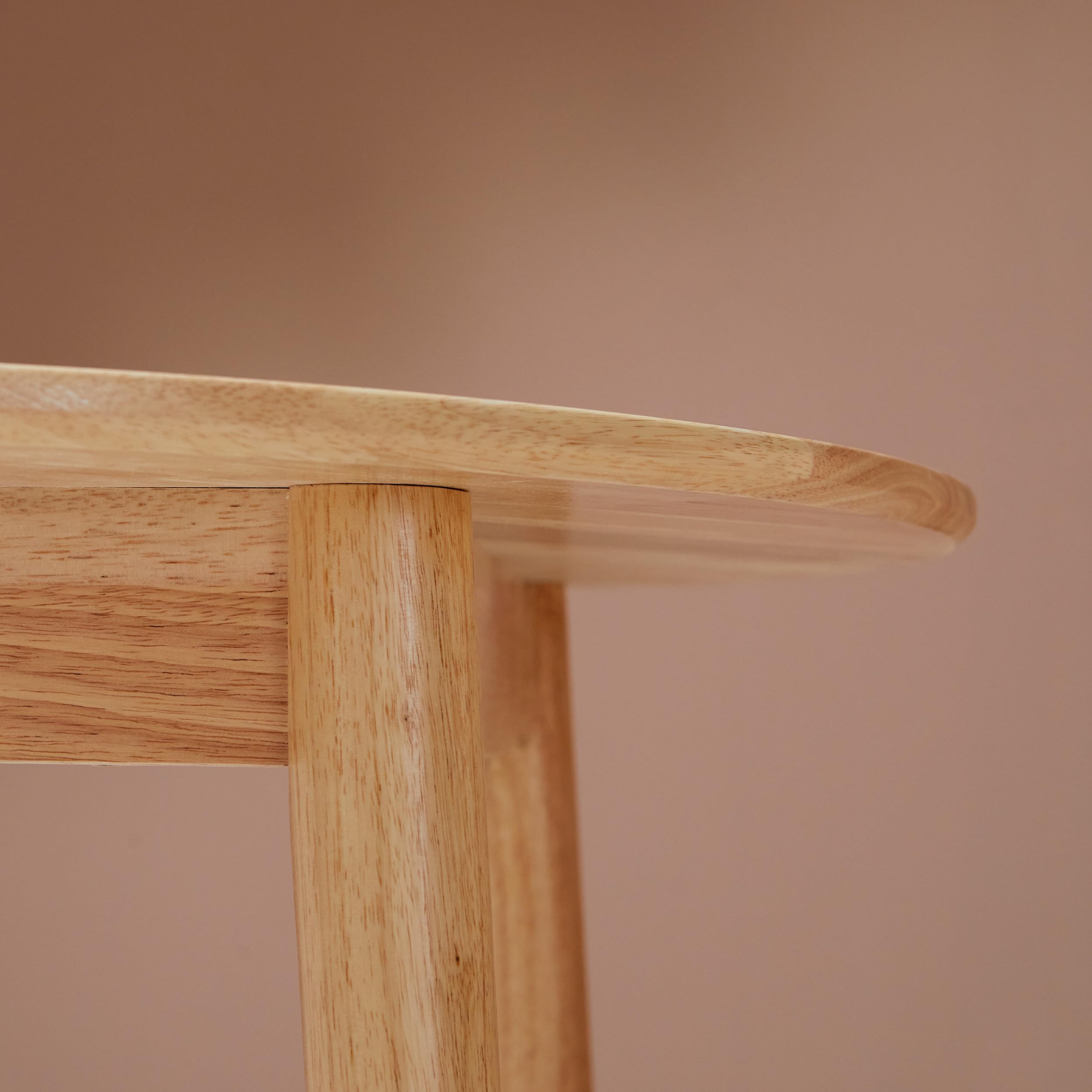 Round Solid Wood Dining Table 35.4"