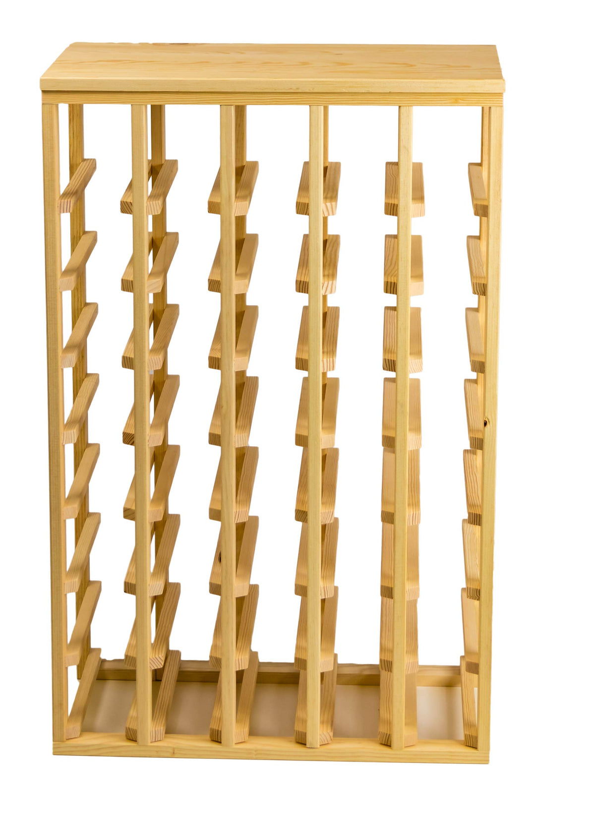 40-Bottle Pine Wine Rack